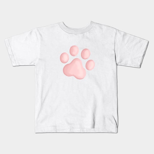 Cat paw toe beans Kids T-Shirt by CriticalCat